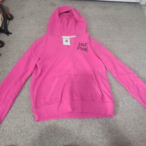 Pink Hoodie with Love Pink Logo